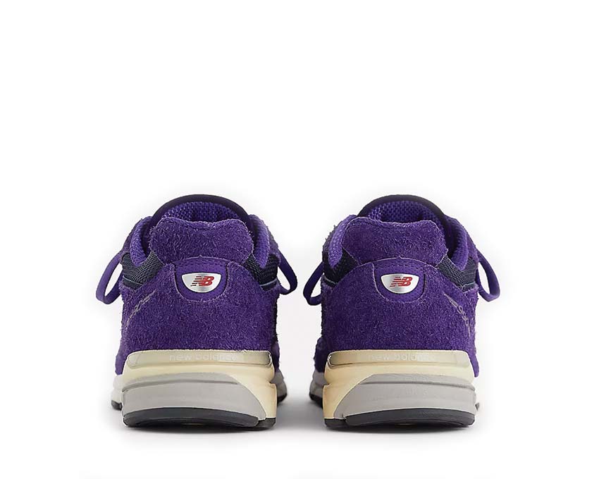 New Balance 990v4 Made in USA Plum sole — ENCAP technology silver