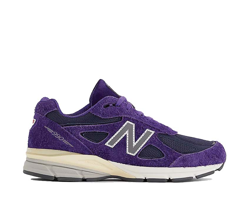 New Balance 990v4 Made in USA Plum — sneaker homme mesh et suède