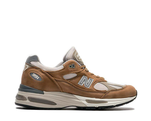 New Balance 991 V2 Made in UK Coco Mocca — Herren Sneaker Wildleder und Mesh