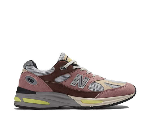 New Balance 991v2 UK Rosewood Deep Taupe — sneaker uomo made in UK camoscio