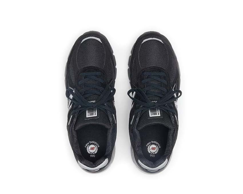 New Balance 990v4 Made in USA Black détail — construction Made in USA