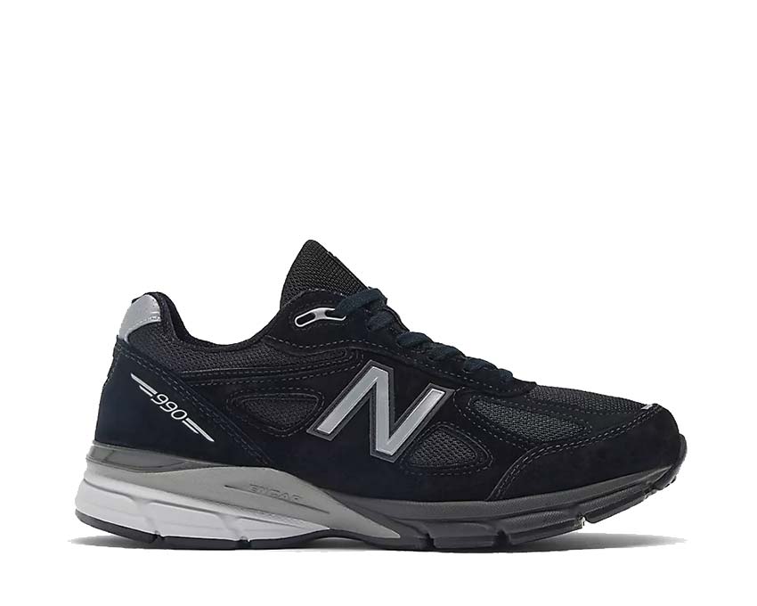 New Balance 990v4 Made in USA Black — sneaker homme mesh et suède