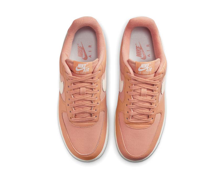 Nike Air Force 1 '07 LX Amber Brown détail — tige cuir Amber Brown Phantom