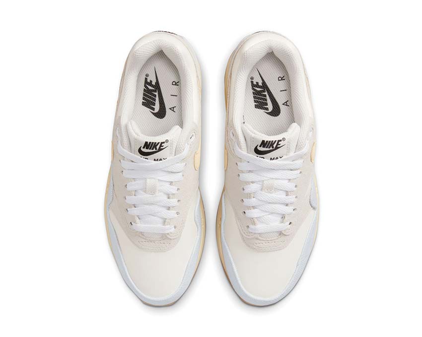 Nike Air Max 1 87 Crepe Light Bone W Sail détail — tige cuir mesh