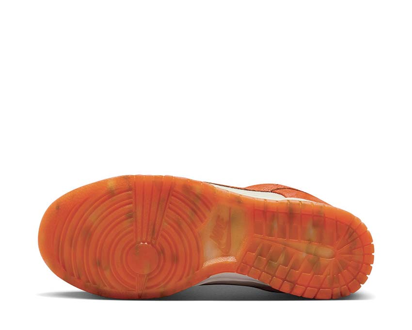 Nike Dunk Low Wmns Light Bone — Vorderansicht Laser Orange Unisex