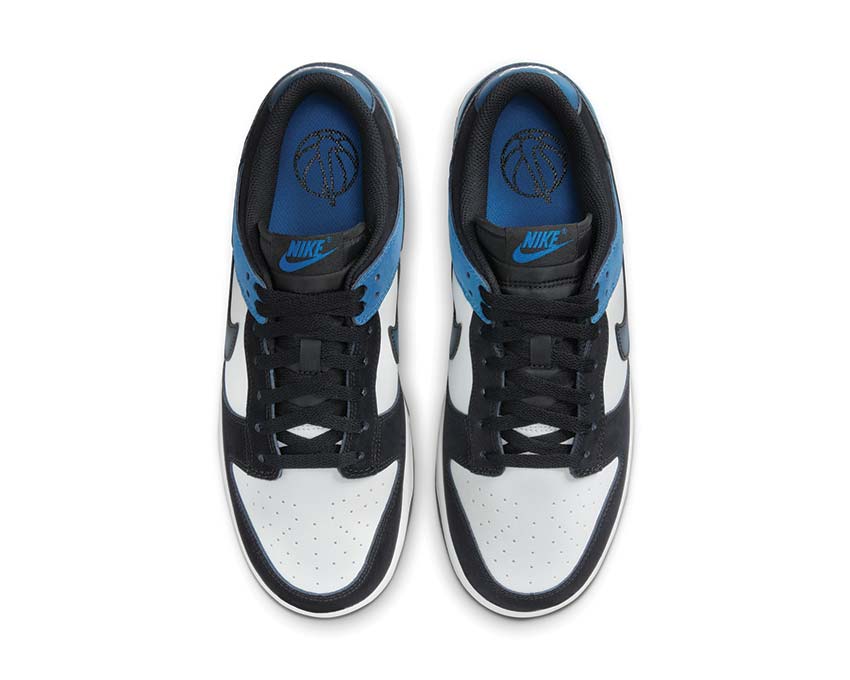 Nike Dunk Low Retro NAS Summit White sole — vulcanized rubber Black