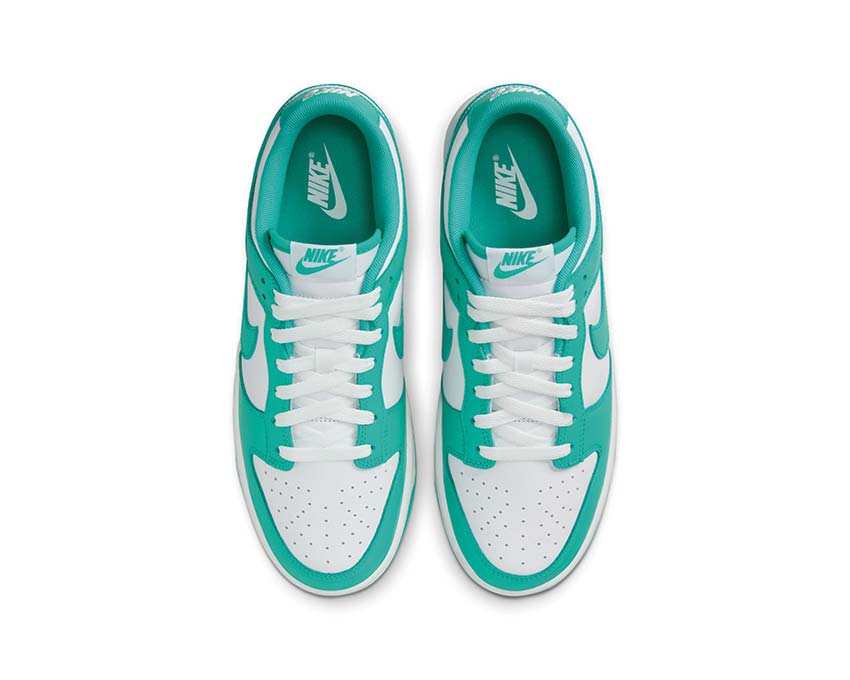 Nike Dunk Low Retro White Detail — zweifarbiges Leder Clear Jade