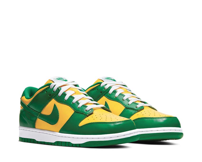 Nike Dunk Low SP Varsity Maize vue latérale — cuir pleine fleur