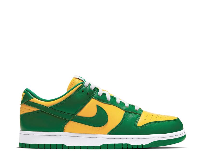 Nike Dunk Low SP Varsity Maize — sneaker homme cuir bicolore