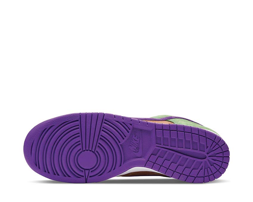 Nike Dunk Low SP Veneer — rear view artisanal finish