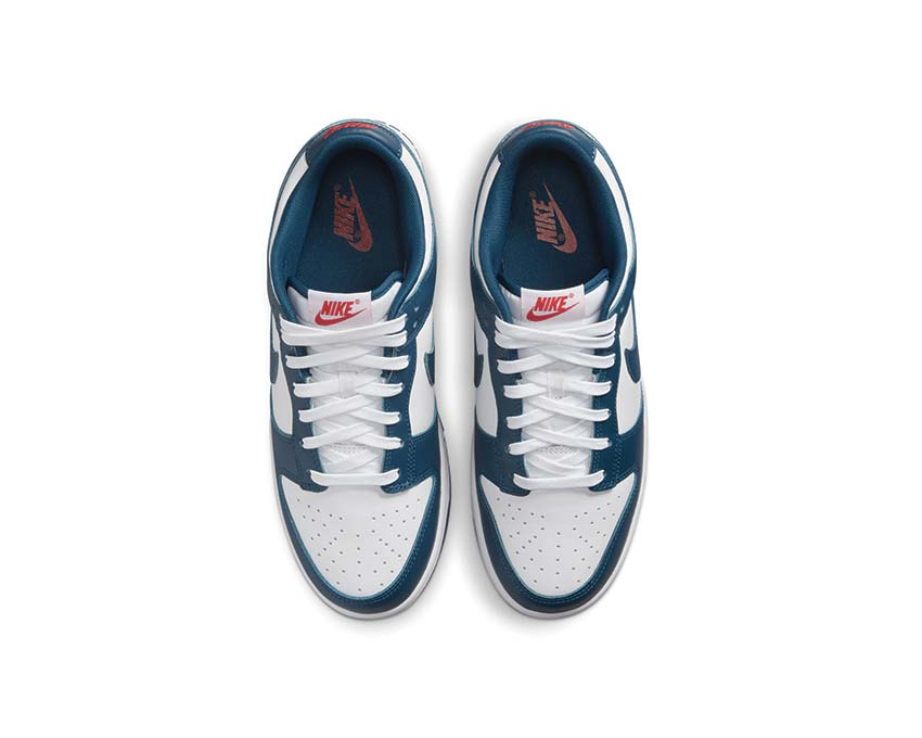 Nike Dunk Low Retro Valerian Blue detail — valerian blue leather upper