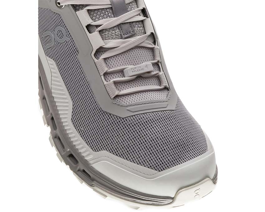 On Cloudultra 2 Fog Ice detail — engineered mesh upper