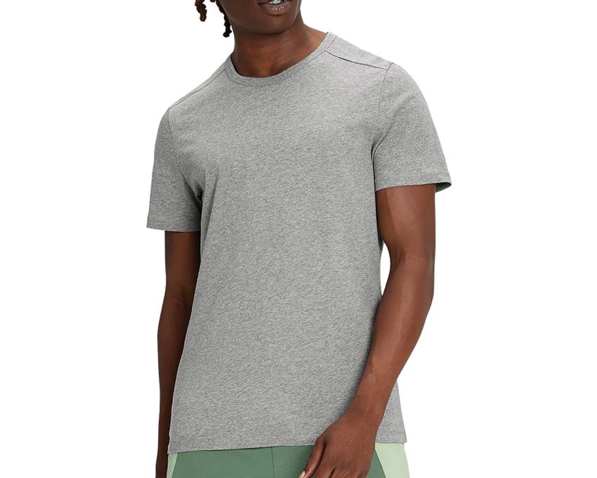 On Running On-T Grey — t-shirt running technique gris homme respirant On Running