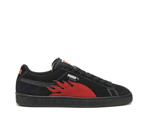 Puma X Butter Goods Suede Classic Black Red — Herren-Sneaker Wildleder Skate