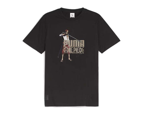 Puma x One Piece Tee Black — t-shirt homme noir collaboration One Piece manga