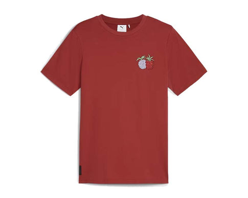 Puma x One Piece Tee Club Red — t-shirt homme rouge collaboration One Piece manga