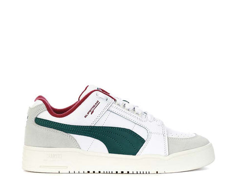 Puma Slipstream Lo Retro White Malachite — Herren-Sneaker Tennis Retro