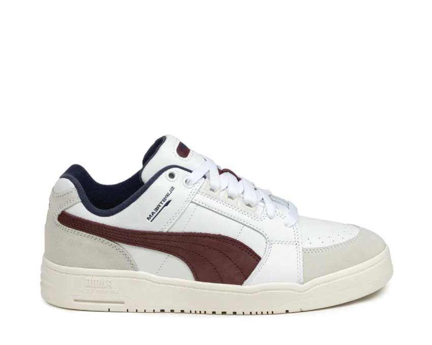 Puma Slipstream Lo Retro White Regal Red — Herren-Sneaker Tennis zweifarbig