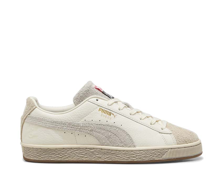 Puma Suede STAPLE Warm White Alpine Snow — men's iconic suede sneaker collab
