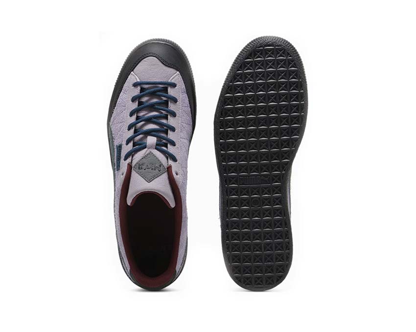 Puma Clyde Lavender Shock Ocean Tropic Sohle — Vintage Gummisohle Puma