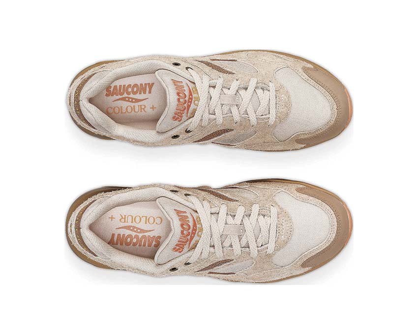 Saucony X Colour Plus Grid Shadow 2 Beach Ramble Detail — EVA-Sohle