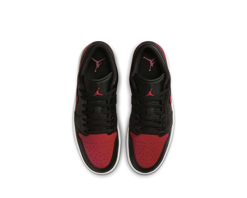 Jordan Air Jordan 1 Low Bred Black Varsity Red Summit White — Dreiviertel Ansicht