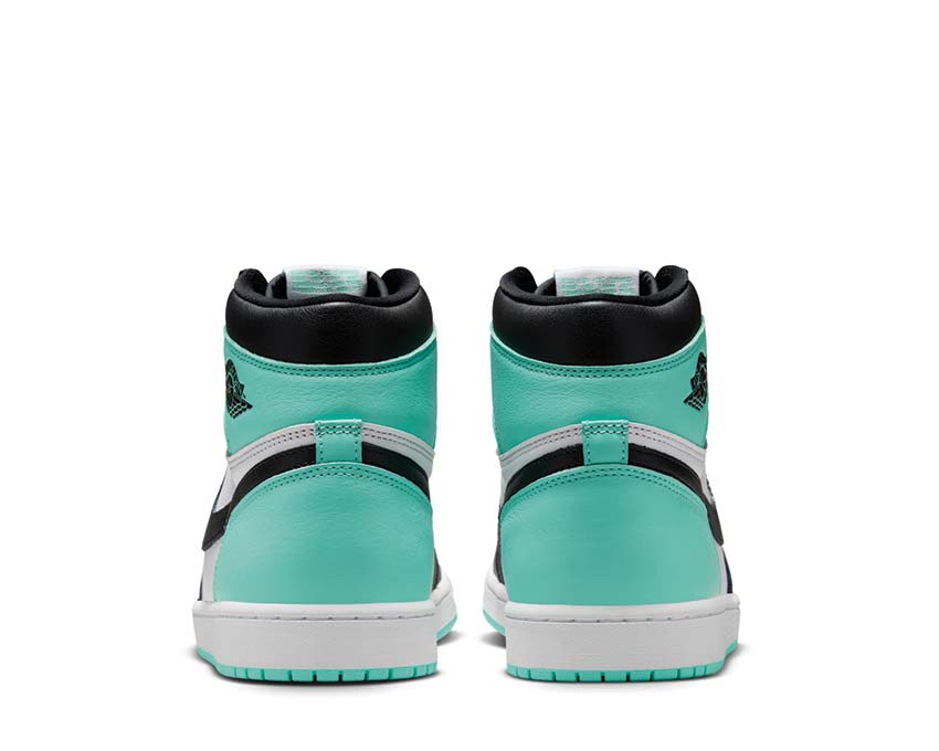 Jordan Air Jordan 1 Retro High OG Green Glow détail — tige cuir