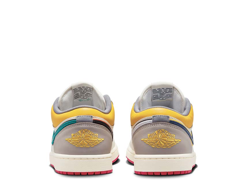 Jordan Air Jordan 1 Low Premium Sail Cashmere dettaglio — tomaia in pelle premium