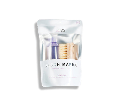 Jason Markk Essential Kit — kit entretien sneakers brosse et nettoyant premium