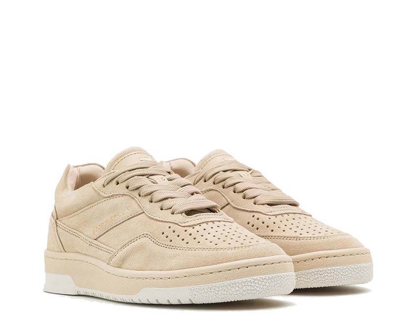 Filling Pieces Ace Organic Beige side view — organic natural leather