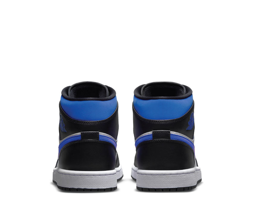 Jordan Air Jordan 1 Mid White Racer Blue Sohle — mittelhohe weiße Sohle