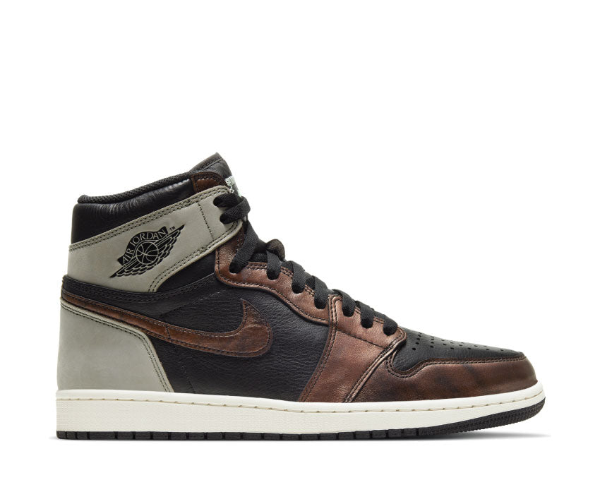 Jordan Air Jordan 1 Retro High OG Patina Black Starfish Mint Light Army — sneaker homme multicolore