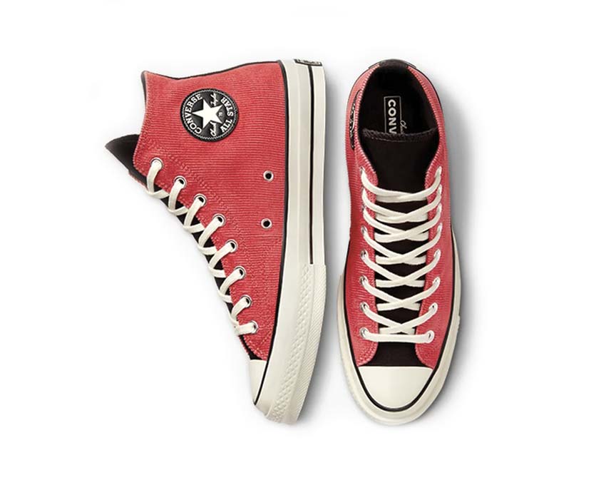 Converse Chuck 70 Hi Rhubarb Pie Sohle — rosa vulkanisierte Gummisohle