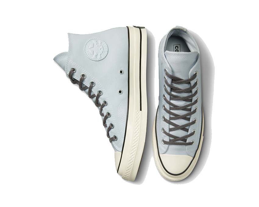 Converse Chuck 70 Hi Ghosted/Cyber Green Sohle — zweifarbige vulkanisierte Gummisohle