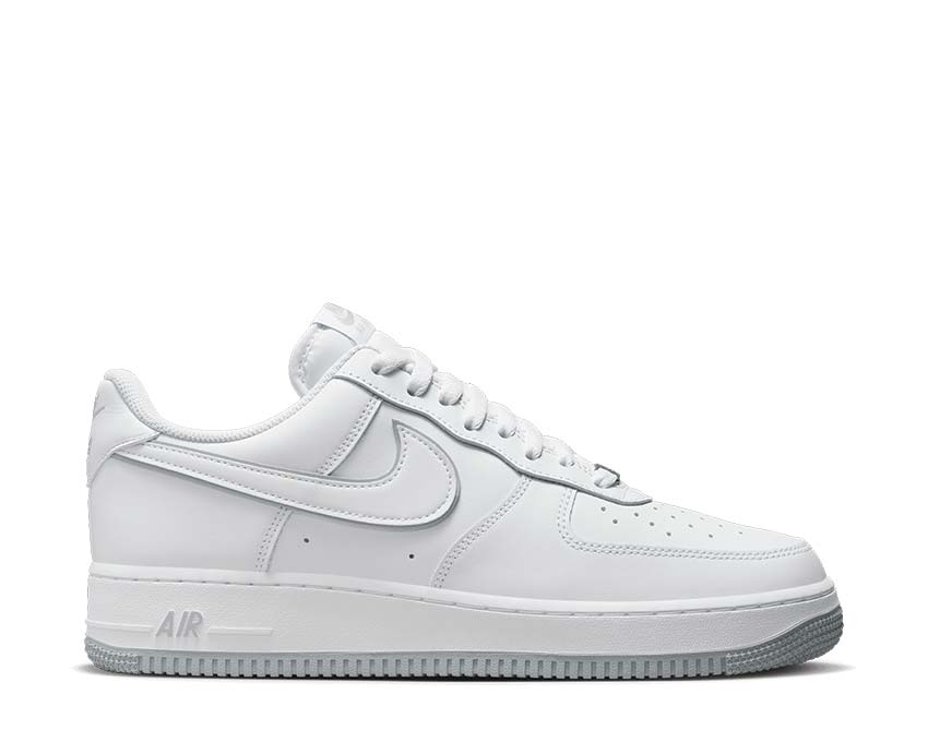 Nike Air Force 1 '07 White Wolf Grey — men's sneaker white grey leather
