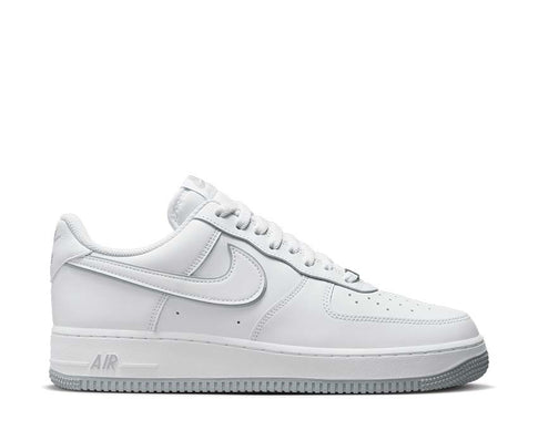 Nike Air Force 1 '07 White Wolf Grey — men's sneaker white grey leather