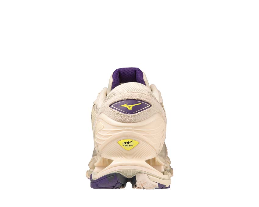 Mizuno Wave Prophecy LS Cream/Purple Sohle — Wave-Sohle maximale Dämpfung