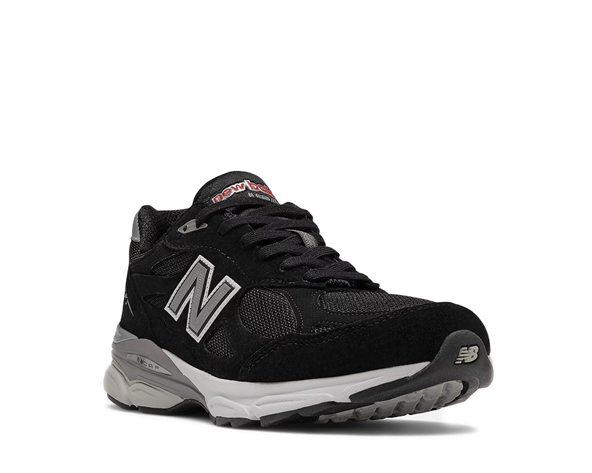 New Balance 990 Schwarz/Grau Made in USA Seitenansicht — ENCAP Dämpfung premium