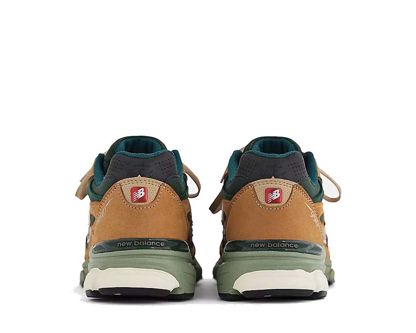 New Balance 990 Made in USA Tan/Vert semelle — ENCAP amorti longue durée