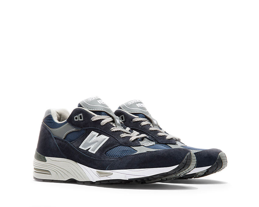 New Balance 991 Navy Seitenansicht — ENCAP Dämpfung made in UK