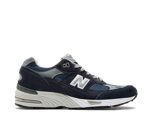 New Balance 991 Navy — Herren Sneaker made in UK Wildleder und Mesh ENCAP