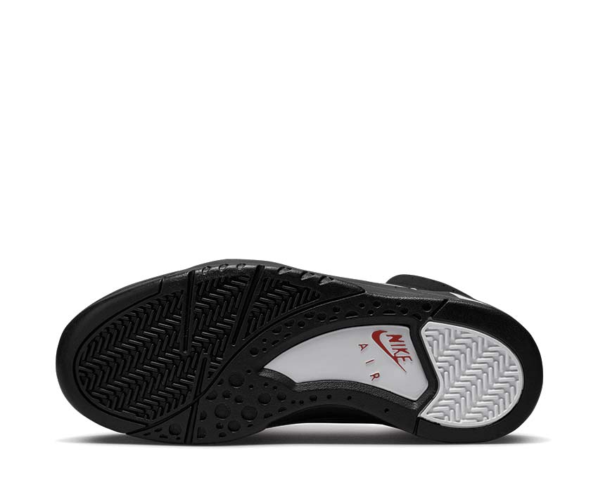Nike Air Flight Lite Mid Black White Varsity Red — Rückansicht