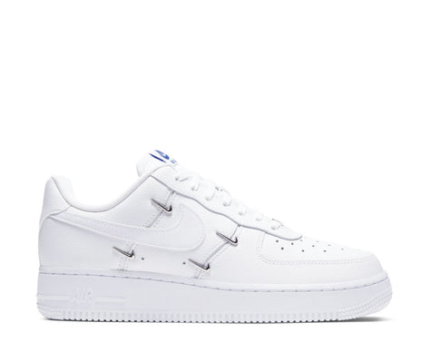 Nike Air Force 1 '07 LX W White Hyper Royal — sneaker femme cuir premium