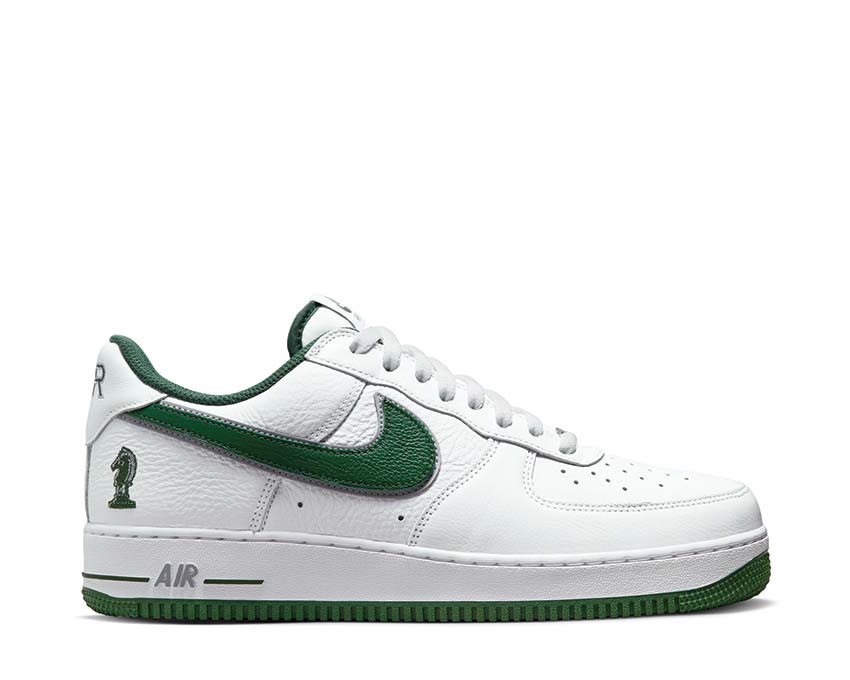 Nike Air Force 1 Low White Deep Forest — sneaker homme cuir blanc vert