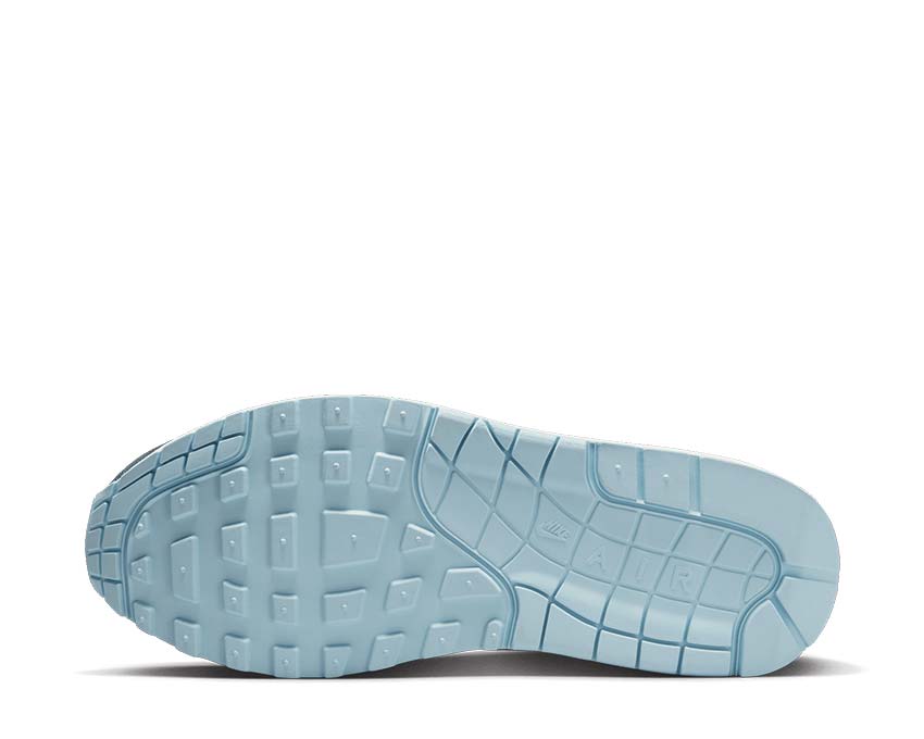Nike Air Max 1 '87 Sail Celestine Blue — rear view unisex sneaker