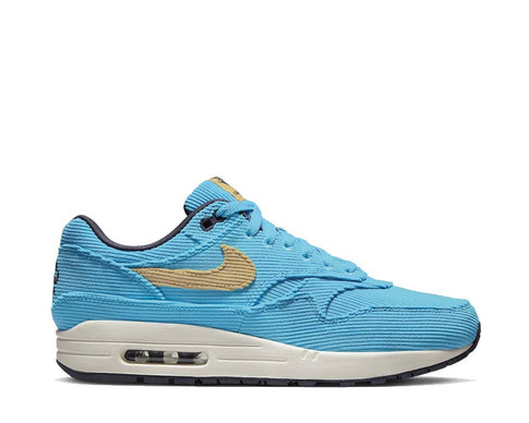 Nike Air Max 1 PRM Baltic Blue Sesame Gridiron — men's sneaker premium leather