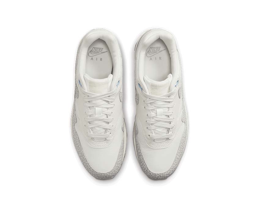 Nike Air Max 1 SFR Summit White Phantom détail — tige suède ton sur ton