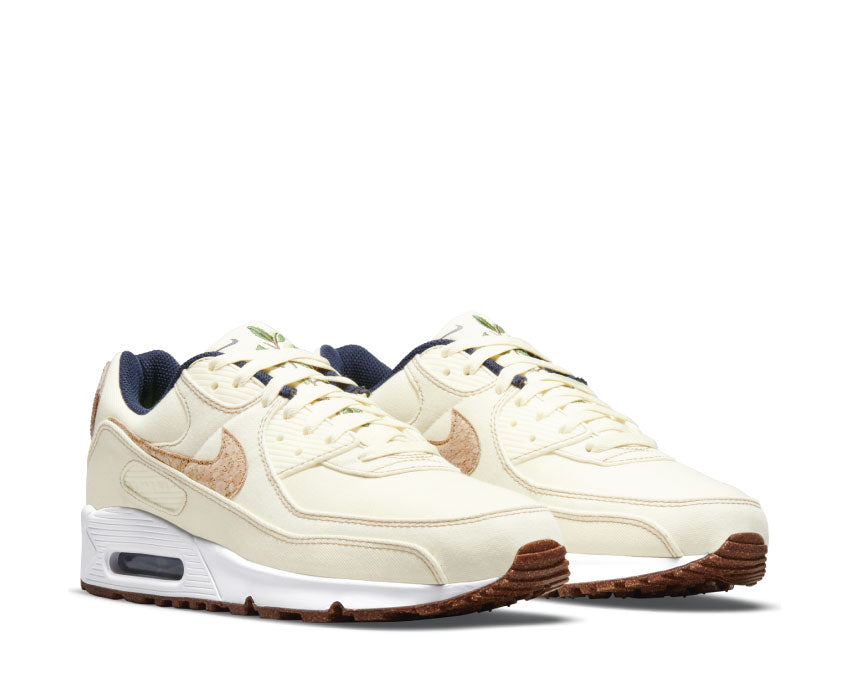 Nike Air Max 90 SE Coconut Milk Seitenansicht — Leder und Mesh Obermaterial