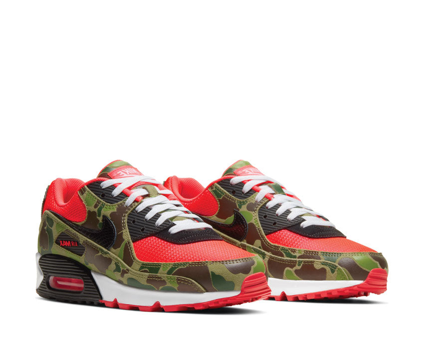 Nike Air Max 90 SP Infrared vista lateral — mesh camuflaje