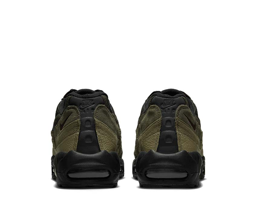 Nike Air Max 95 Black Earth Sequoia Sohle — sichtbare Air Max 95 Luftkammer
